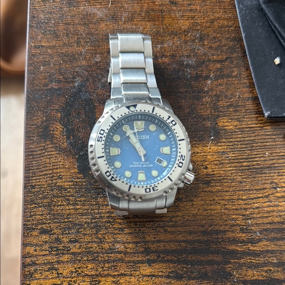 Citizen Blue Dial Silver Band Watch